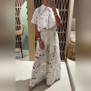 Elegant White Lace Jumpsuit